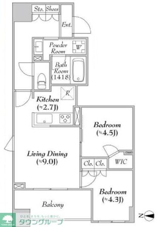 ASMACI MAISON両国IIの物件間取画像